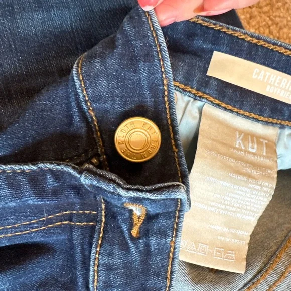 Kut from the Kloth Dark Indigo Boyfriend Jeans - Picture 12 of 13